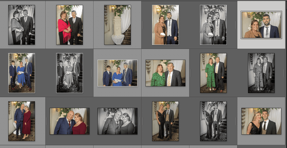 Photographer booth capturing guests at events with fun props and backdrops.